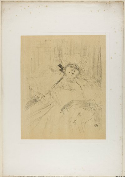 Yvette Guilbert—Chanson Ancienne, from Yvette Guilbert by Henri de Toulouse-Lautrec