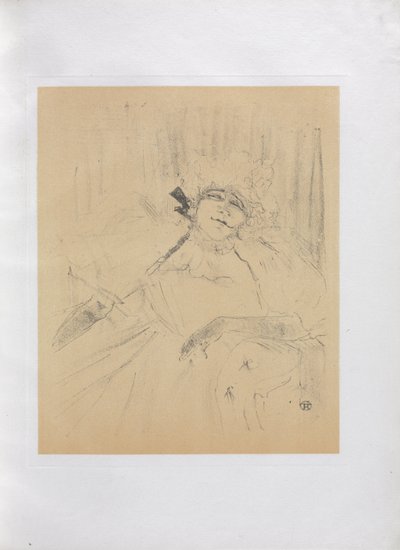 Yvette Guilbert-English Series: Ancient Song by Henri de Toulouse-Lautrec