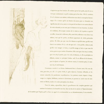Yvette Guilbert by Henri de Toulouse-Lautrec