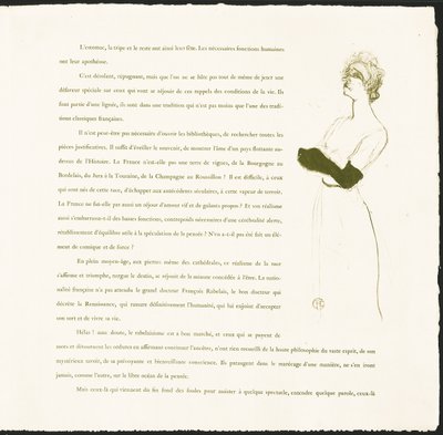 Yvette Guilbert by Henri de Toulouse-Lautrec