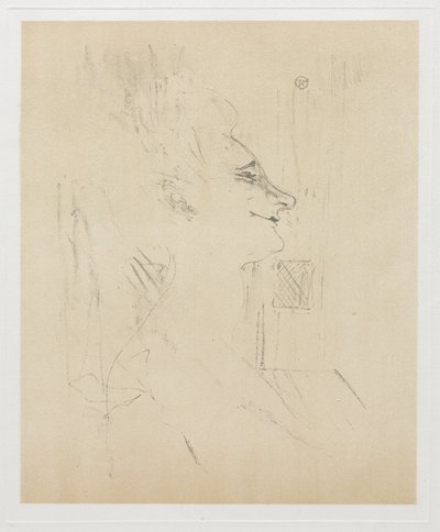 Yvette Guilbert Intoxicated by Henri de Toulouse-Lautrec