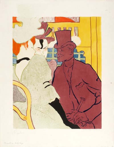 An Englishman at the Moulin Rouge by Henri de Toulouse-Lautrec