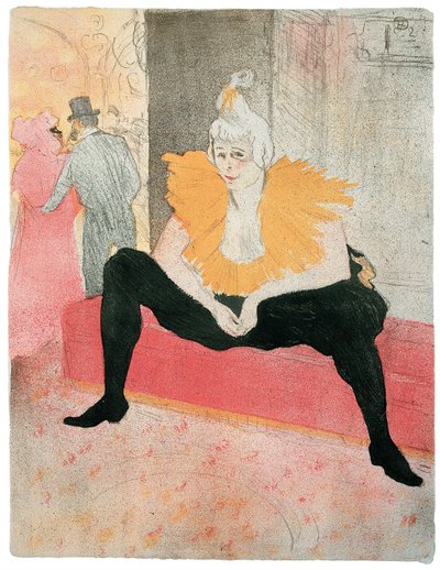 The Seated Clowness by Henri de Toulouse-Lautrec