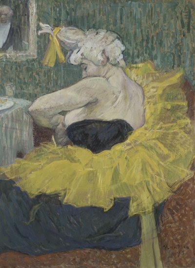 The Clowness Cha-U-Kao by Henri de Toulouse-Lautrec