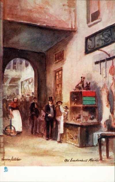 Old London: Old Leadenhall Market by Henrie Pitcher