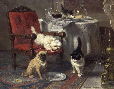 A Bit of Cheese by Henriëtte Ronner Knip