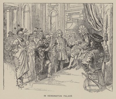 Reception of Creek Indians by King George II at Kensington Palace by Henry Alexander (after) Ogden