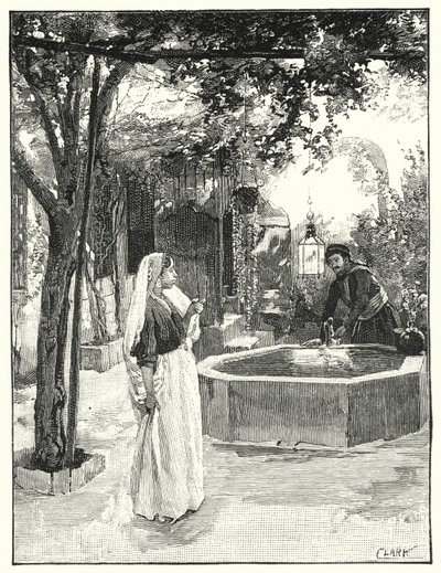 Courtyard of a House in Damascus by Henry Andrew Harper