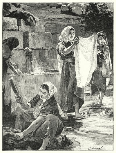 Fountain at Lifta in Samaria by Henry Andrew Harper