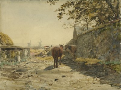 View of the Barrack Walls on the Leazes, Newcastle upon Tyne by Henry Burdon Richardson