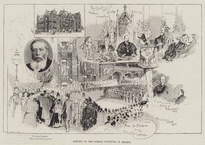 Opening of the Gamble Institute, St Helens by Henry Charles Seppings Wright