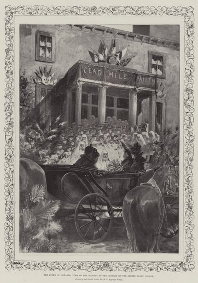 The Queen in Ireland, Visit of Her Majesty to the Convent of the Sacred Heart, Dublin by Henry Charles Seppings Wright