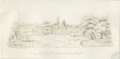 Lichfield - North View (distant) by Henry Curzon Allport