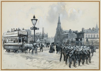 Ardwick Green and Methodist Free Church by Henry Edward Tidmarsh