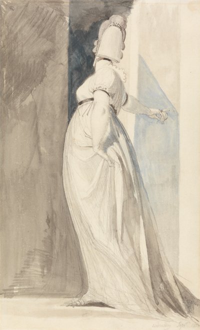 Back View of a Standing Female, Called Mrs. Fuseli by Johann Heinrich Füssli