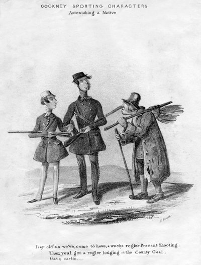 Cockney Sporting Characters. Astonishing a Native by Henry Heath