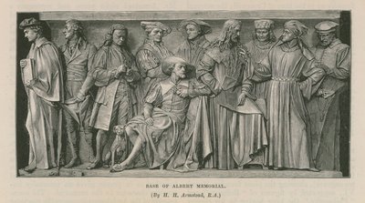Sculptures at the Base of the Albert Memorial by Henry Hugh Armstead