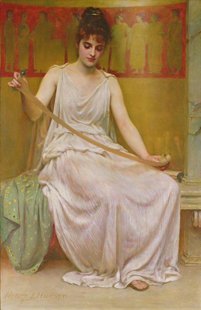 Neaera Reading a Letter from Catullus by Henry John Hudson