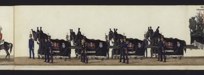 Part of the Panoramic View of the Entire Funeral Procession of Arthur, Duke of Wellington by Henry Jr and Sala Alken