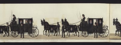 Part of the Panoramic View of the Entire Funeral Procession of Arthur, Duke of Wellington by Henry Jr and Sala Alken