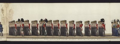 Part of the Panoramic View of the Entire Funeral Procession of Arthur, Duke of Wellington by Henry Jr and Sala Alken