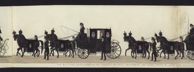 Part of the Panoramic View of the Entire Funeral Procession of Arthur, Duke of Wellington by Henry Jr and Sala George Augustus Alken