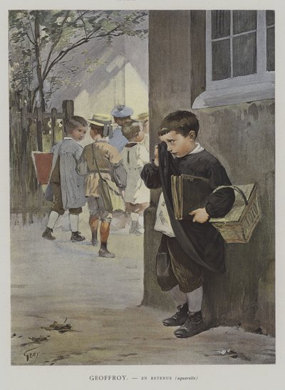 En Retenue by Henry Jules Jean (after) Geoffroy