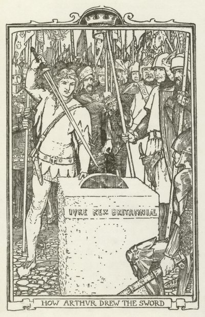 How Arthur Drew the Sword by Henry Justice Ford