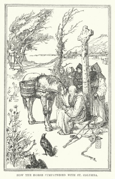 How the horse sympathised with St Columba by Henry Justice Ford