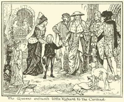 The Queen Entrusts Little Richard to the Cardinal by Henry Justice Ford