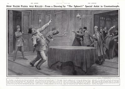 Assassination of Nazim Pasha by the Young Turks, Constantinople, 23 January 1913 by Henry Marriott Paget