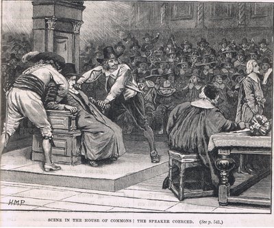 Scene in the House of Commons: the speaker coerced by Henry Marriott Paget