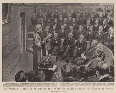 Sir William MacCormac delivering the Hunterian Oration before the Prince of Wales by Henry Marriott Paget