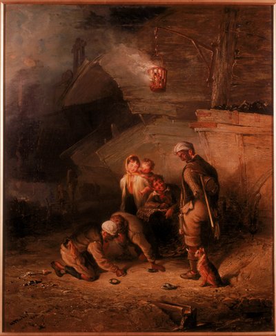 Pitmen Playing Quoits by Henry Perlee Parker