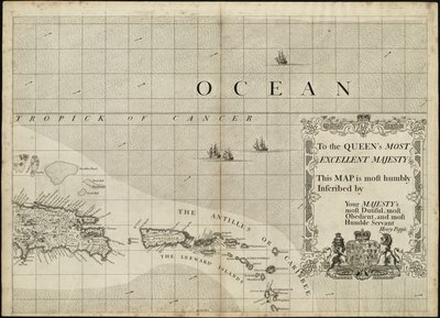 A map of the British Empire in America with the French and Spanish settlements adjacent thereto by Henry Popple