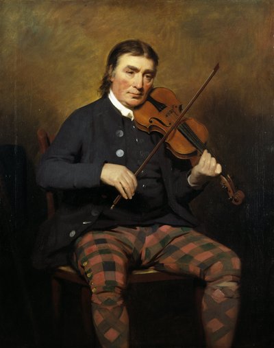 Niel Gow, 1727 - 1807. Violinist and composer by Henry Raeburn