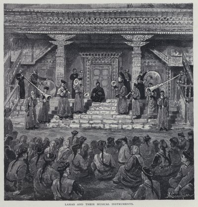 Lamas and their musical instruments by Henry Sandham