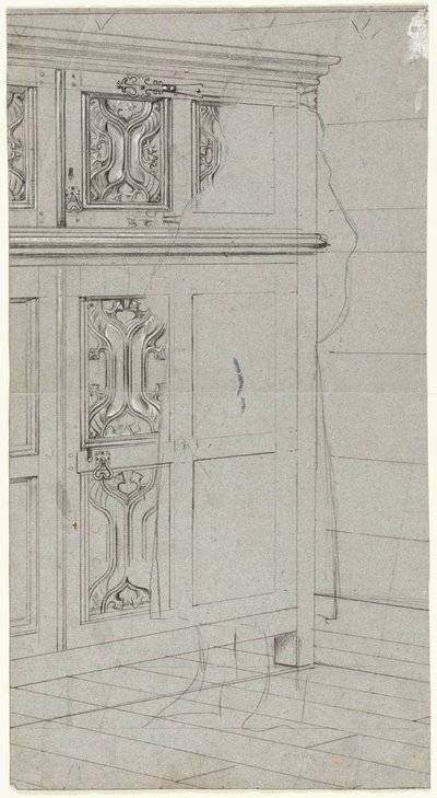 Sketch of a Cabinet by Henry Stacy Marks