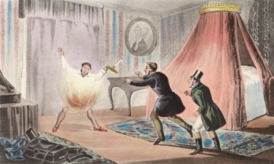 "D--n This Hiccup!" by Henry Thomas (after) Alken