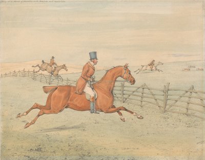 Going at a Rank of Hurdles with Temper and Resolution by Henry Thomas Alken
