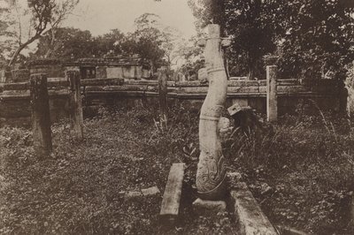 Ruined Cities of Ceylon: Curious Rounded Column and Ruins by Henry W. Cave