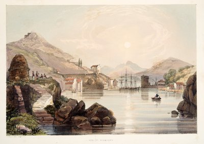 Port of Passages, from Sketches of Scenery in the Basque Provinces of Spain, with a Selection of National Music, pub. 1838 by Henry Wilkinson