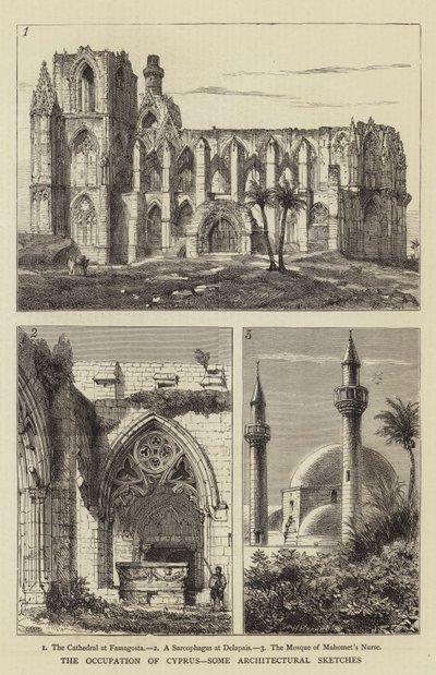 The Occupation of Cyprus, Some Architectural Sketches by Henry William Brewer