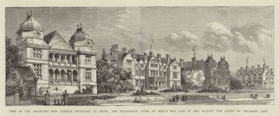 View of the Projected New Central Infirmary at Derby, the Foundation Stone of which was laid by Her Majesty the Queen on Thursday Last by Henry William Brewer