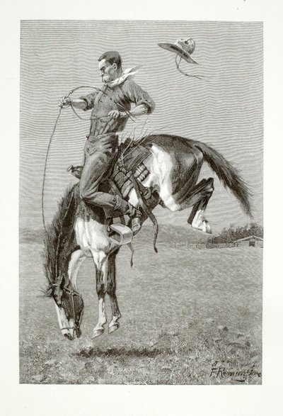 A Bucking Bronco by Henry Wolf