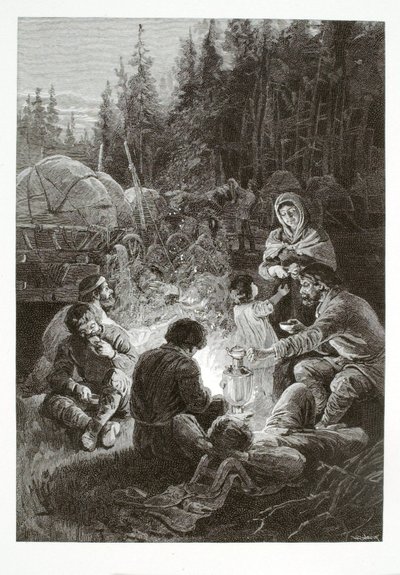 Bivouac of a Party of Teamsters by Henry Wolf