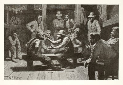 Political Discussion in a Lumber Shanty by Henry Wolf