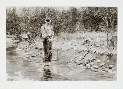 Setting a Beaver Trap by Henry Wolf