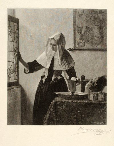 Young Woman at a Window by Henry Wolf