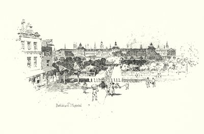 Bethlehem Hospital, London by Herbert (after) Railton
